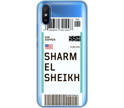 Силіконовий чохол BoxFace Xiaomi Redmi 9A Ticket Sharmel Sheikh (40305-cc90)