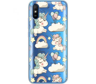 Силіконовий чохол BoxFace Xiaomi Redmi 9A Unicorns (40305-cc2)