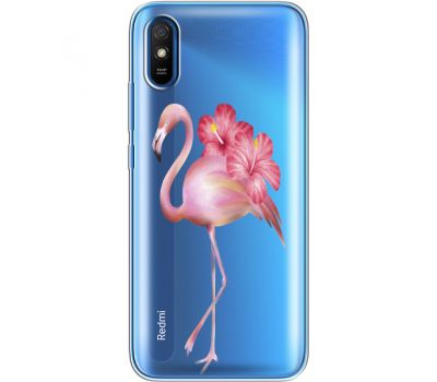 Силіконовий чохол BoxFace Xiaomi Redmi 9A Floral Flamingo (40305-cc12)