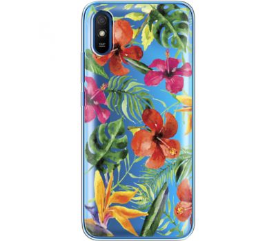 Силіконовий чохол BoxFace Xiaomi Redmi 9A Tropical Flowers (40305-cc43)