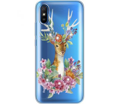 Силіконовий чохол BoxFace Xiaomi Redmi 9A Deer with flowers (940305-rs5)