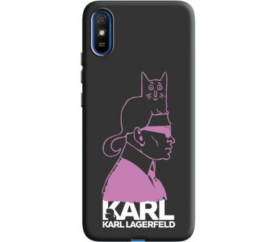 Силіконовий чохол BoxFace Xiaomi Redmi 9A Pink Karl (40509-bk40)