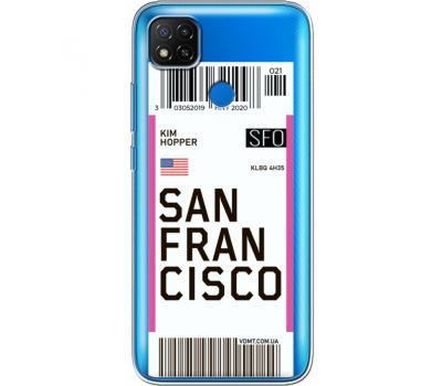 Силіконовий чохол BoxFace Xiaomi Redmi 9C Ticket  San Francisco (40880-cc79)