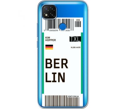 Силіконовий чохол BoxFace Xiaomi Redmi 9C Ticket Berrlin (40880-cc80)