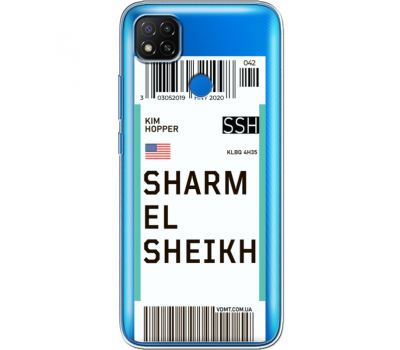 Силіконовий чохол BoxFace Xiaomi Redmi 9C Ticket Sharmel Sheikh (40880-cc90)