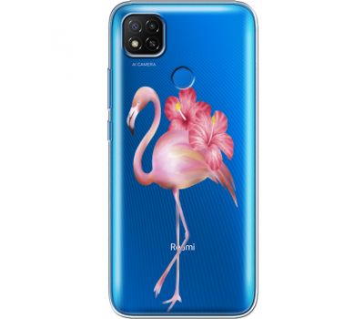 Силіконовий чохол BoxFace Xiaomi Redmi 9C Floral Flamingo (40880-cc12)