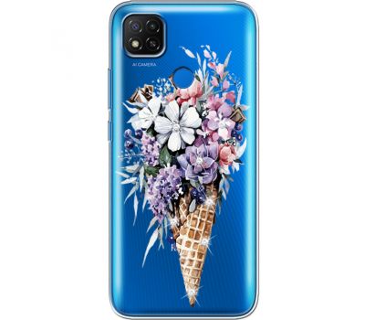 Силіконовий чохол BoxFace Xiaomi Redmi 9C Ice Cream Flowers (940880-rs17)