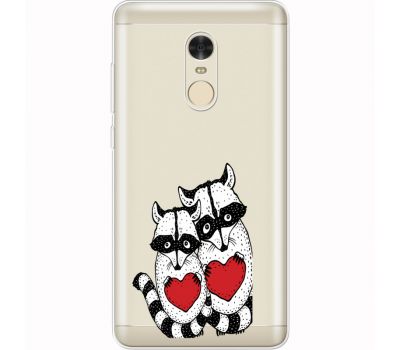 Силіконовий чохол BoxFace Xiaomi Redmi Note 4x Raccoons in love (35032-cc29)
