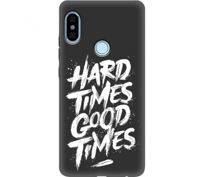 Силіконовий чохол BoxFace Xiaomi Redmi Note 5 / Note 5 Pro hard times good times (34771-bk72)