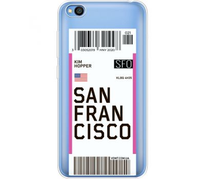 Силіконовий чохол BoxFace Xiaomi Redmi Go Ticket  San Francisco (36212-cc79)