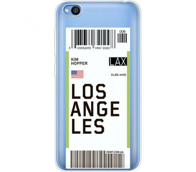 Силіконовий чохол BoxFace Xiaomi Redmi Go Ticket Los Angeles (36212-cc85)