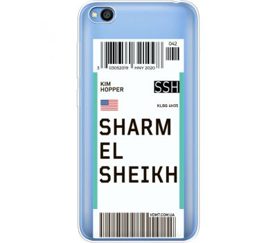 Силіконовий чохол BoxFace Xiaomi Redmi Go Ticket Sharmel Sheikh (36212-cc90)