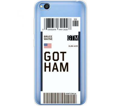 Силіконовий чохол BoxFace Xiaomi Redmi Go Ticket Gotham (36212-cc92)