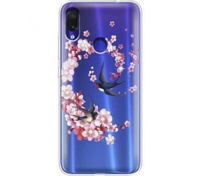 Силіконовий чохол BoxFace Xiaomi Redmi Note 7 Swallows and Bloom (936208-rs4)