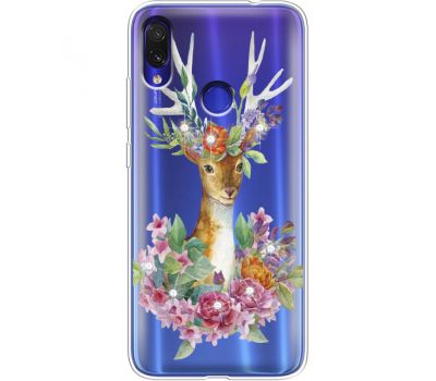 Силіконовий чохол BoxFace Xiaomi Redmi Note 7 Deer with flowers (936208-rs5)