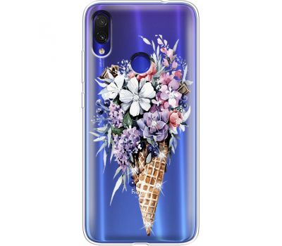 Силіконовий чохол BoxFace Xiaomi Redmi Note 7 Ice Cream Flowers (936208-rs17)