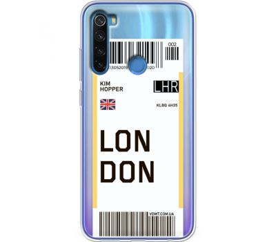 Силіконовий чохол BoxFace Xiaomi Redmi Note 8 Ticket London (38218-cc83)