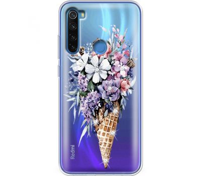 Силіконовий чохол BoxFace Xiaomi Redmi Note 8 Ice Cream Flowers (938218-rs17)