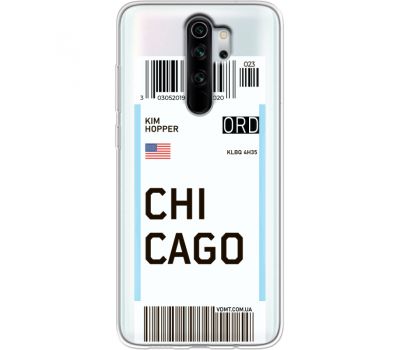 Силіконовий чохол BoxFace Xiaomi Redmi Note 8 Pro Ticket Chicago (38223-cc82)