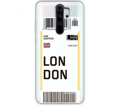 Силіконовий чохол BoxFace Xiaomi Redmi Note 8 Pro Ticket London (38223-cc83)