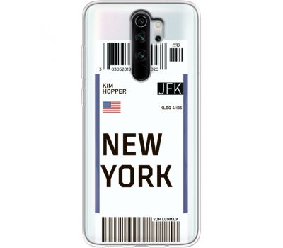 Силіконовий чохол BoxFace Xiaomi Redmi Note 8 Pro Ticket New York (38223-cc84)