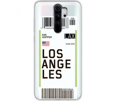 Силіконовий чохол BoxFace Xiaomi Redmi Note 8 Pro Ticket Los Angeles (38223-cc85)