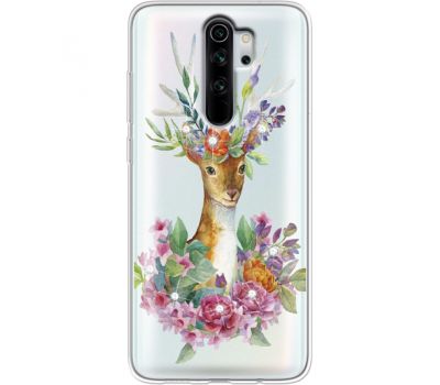 Силіконовий чохол BoxFace Xiaomi Redmi Note 8 Pro Deer with flowers (938223-rs5)