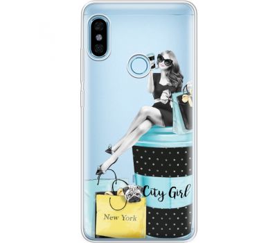 Силіконовий чохол BoxFace Xiaomi Redmi Note 5 / Note 5 Pro City Girl (34970-cc56)