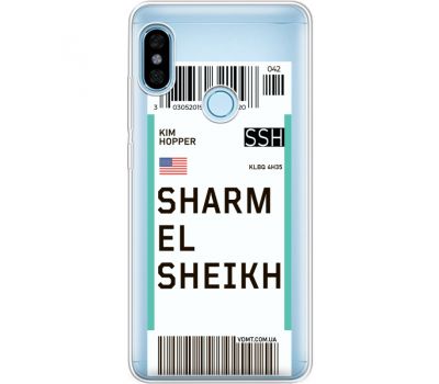 Силіконовий чохол BoxFace Xiaomi Redmi Note 5 / Note 5 Pro Ticket Sharmel Sheikh (34970-cc90)