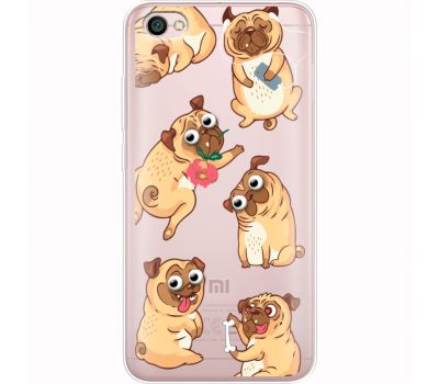 Силіконовий чохол BoxFace Xiaomi Redmi Note 5A с 3D-глазками Pug (35075-cc77)