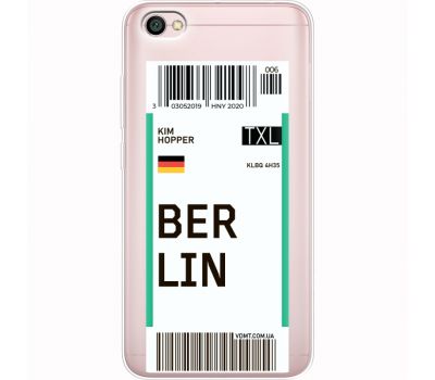 Силіконовий чохол BoxFace Xiaomi Redmi Note 5A Ticket Berrlin (35075-cc80)