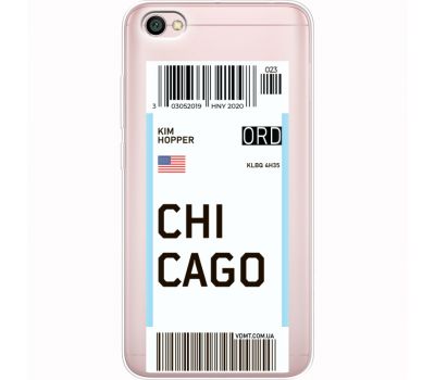 Силіконовий чохол BoxFace Xiaomi Redmi Note 5A Ticket Chicago (35075-cc82)