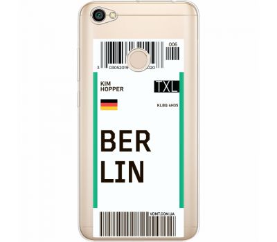 Силіконовий чохол BoxFace Xiaomi Redmi Note 5A Prime Ticket Berrlin (35076-cc80)