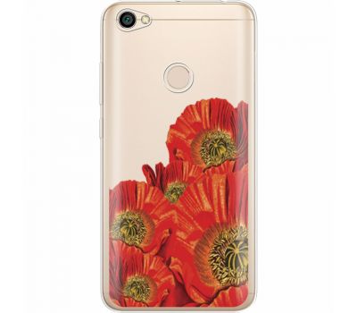 Силіконовий чохол BoxFace Xiaomi Redmi Note 5A Prime Red Poppies (35076-cc44)
