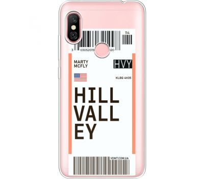 Силіконовий чохол BoxFace Xiaomi Redmi Note 6 Pro Ticket Hill Valley (35453-cc94)