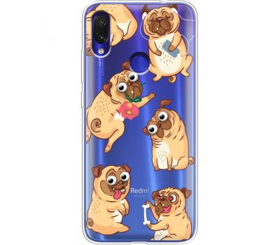 Силіконовий чохол BoxFace Xiaomi Redmi Note 7 с 3D-глазками Pug (36208-cc77)