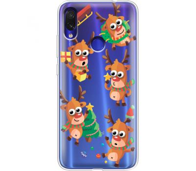 Силіконовий чохол BoxFace Xiaomi Redmi Note 7 с 3D-глазками Reindeer (36208-cc74)