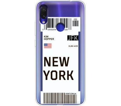 Силіконовий чохол BoxFace Xiaomi Redmi Note 7 Ticket New York (36208-cc84)