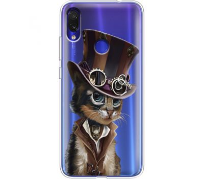 Силіконовий чохол BoxFace Xiaomi Redmi Note 7 Steampunk Cat (36208-cc39)