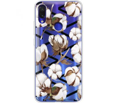 Силіконовий чохол BoxFace Xiaomi Redmi Note 7 Cotton flowers (36208-cc50)