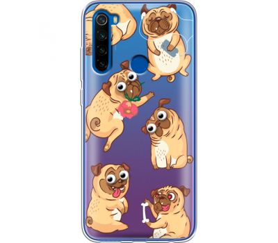 Силіконовий чохол BoxFace Xiaomi Redmi Note 8T с 3D-глазками Pug (38533-cc77)