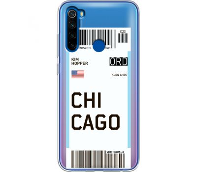 Силіконовий чохол BoxFace Xiaomi Redmi Note 8T Ticket Chicago (38533-cc82)