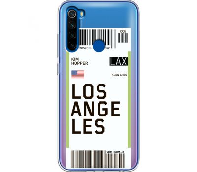 Силіконовий чохол BoxFace Xiaomi Redmi Note 8T Ticket Los Angeles (38533-cc85)