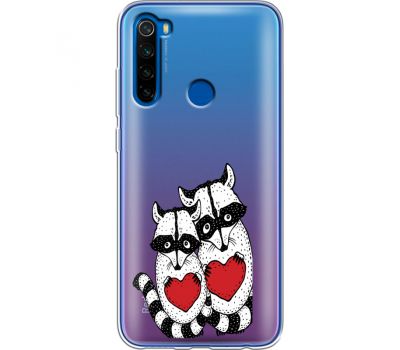 Силіконовий чохол BoxFace Xiaomi Redmi Note 8T Raccoons in love (38533-cc29)