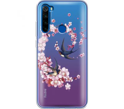 Силіконовий чохол BoxFace Xiaomi Redmi Note 8T Swallows and Bloom (938533-rs4)