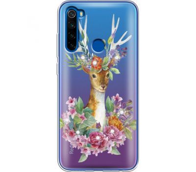 Силіконовий чохол BoxFace Xiaomi Redmi Note 8T Deer with flowers (938533-rs5)