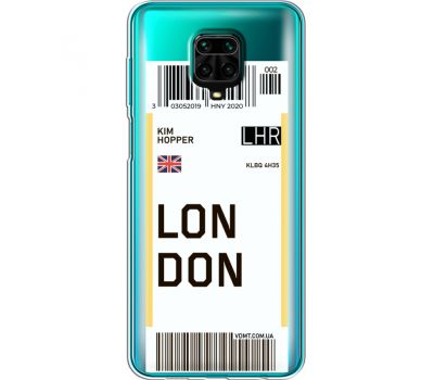 Силіконовий чохол BoxFace Xiaomi Redmi Note 9S Ticket London (39476-cc83)