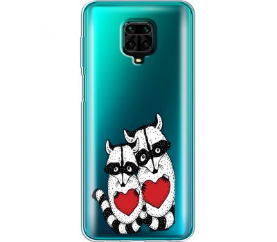 Силіконовий чохол BoxFace Xiaomi Redmi Note 9S Raccoons in love (39476-cc29)
