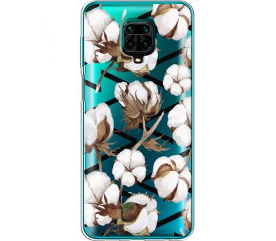 Силіконовий чохол BoxFace Xiaomi Redmi Note 9S Cotton flowers (39476-cc50)
