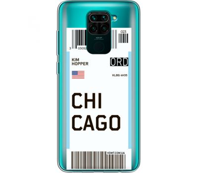 Силіконовий чохол BoxFace Xiaomi Redmi Note 9 Ticket Chicago (39802-cc82)